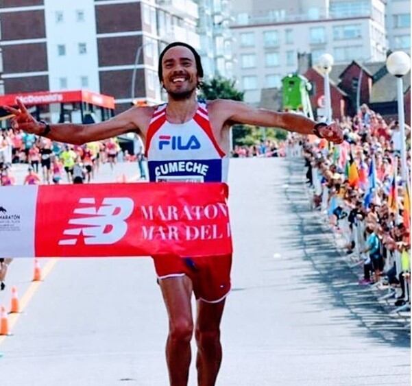 Ulises Sanguinetti, Maratón de Mar del Plata 2019 (Instagram)