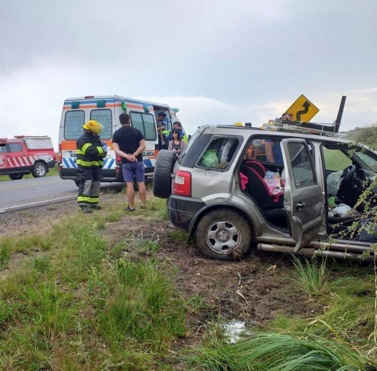 Accidente vial en las Altas Cumbres