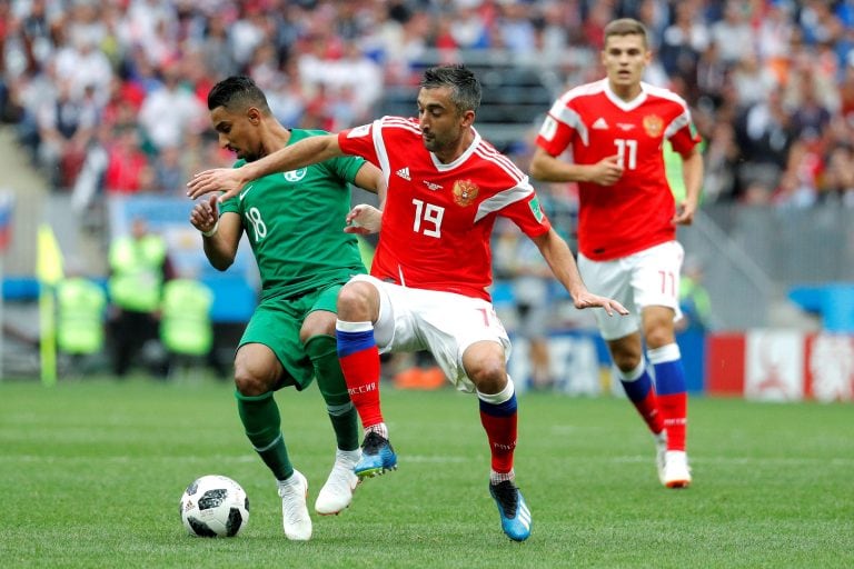 Rusia vs. Arabia Saudita. Foto: EFE/Lavandeira