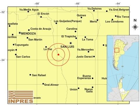 Fuerte temblor entre Mendoza y San Luis se sintió hasta en Córdoba.