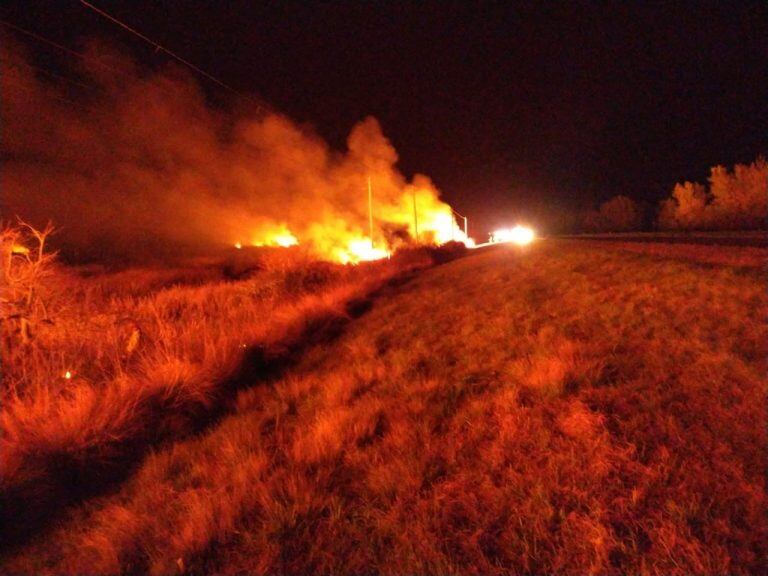 Incendios campos Entre Ríos.
Crédito: Bomberos Ceibas