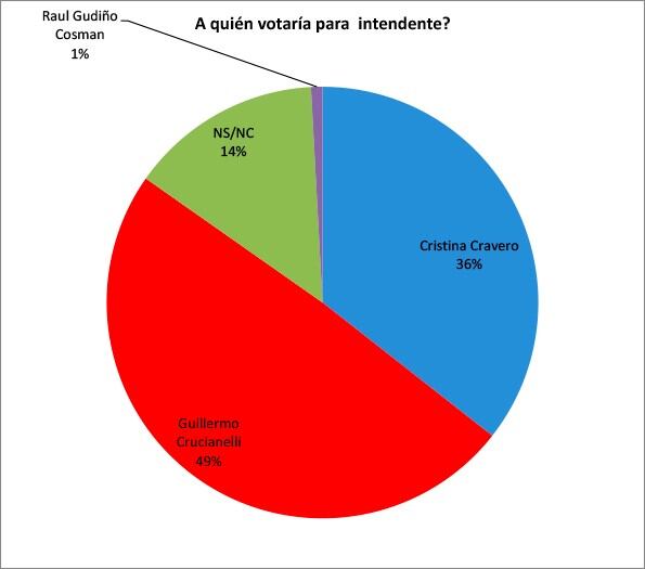 Intención de voto a intendente