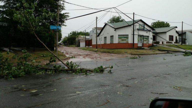 Temporal en Gchú - Crédito: Vía Gualeguaychú