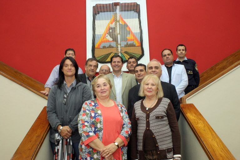 Reunión en Arroyito con la cupula de la PFA