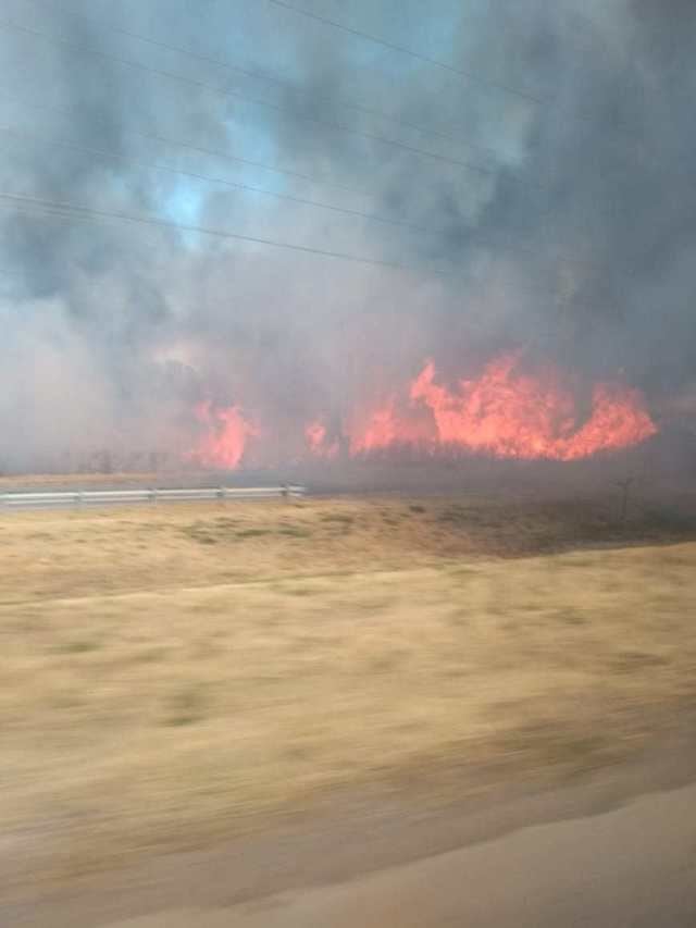 Incendio en Villa Allende (Foto: Diario Sierras)