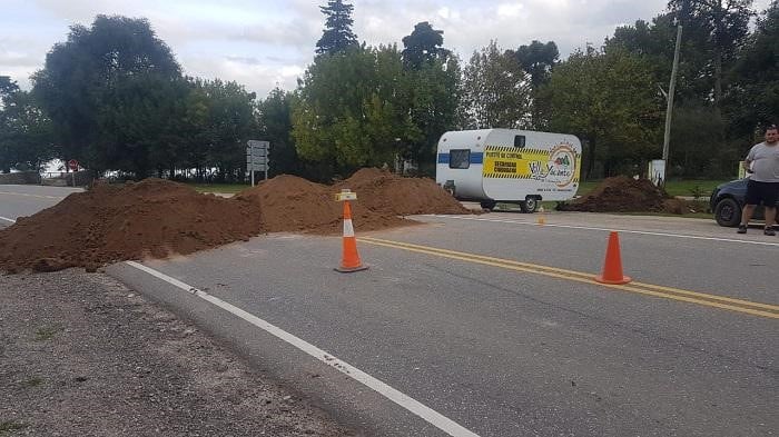 El corte fue efectuado en la tarde del domingo en reclamo por la falta de controles por parte de la Policía.