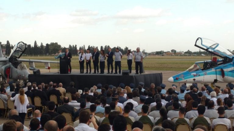 Mauricio Macri en el acto de Fadea.