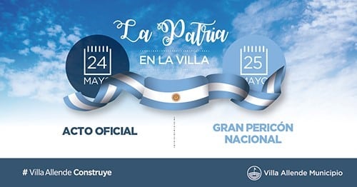 Celebraciones por el 25 de Mayo.