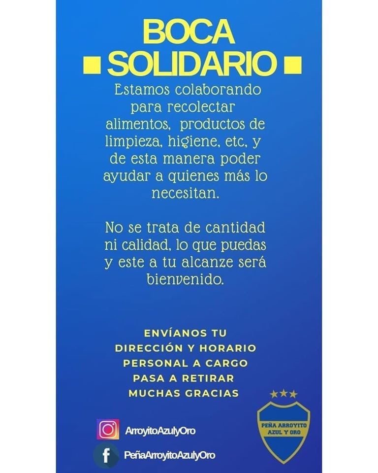 Peña Solidaria Boca Arroyito