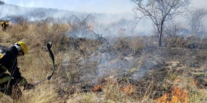 Incendio forestal en La Calera