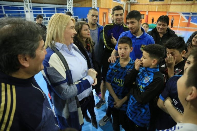 Rosana Bertone en el Club Real Madrid de Río Grande