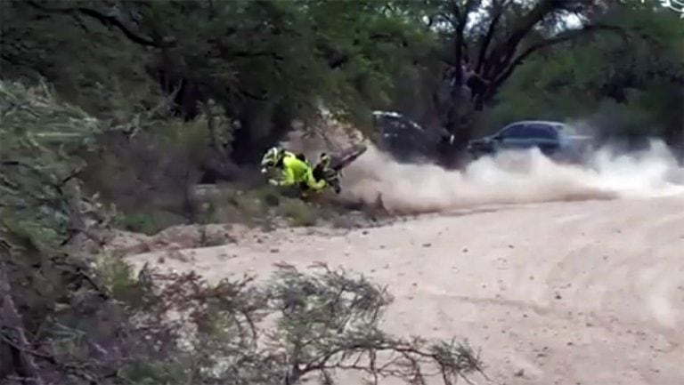 Así se accidentó Guevara.