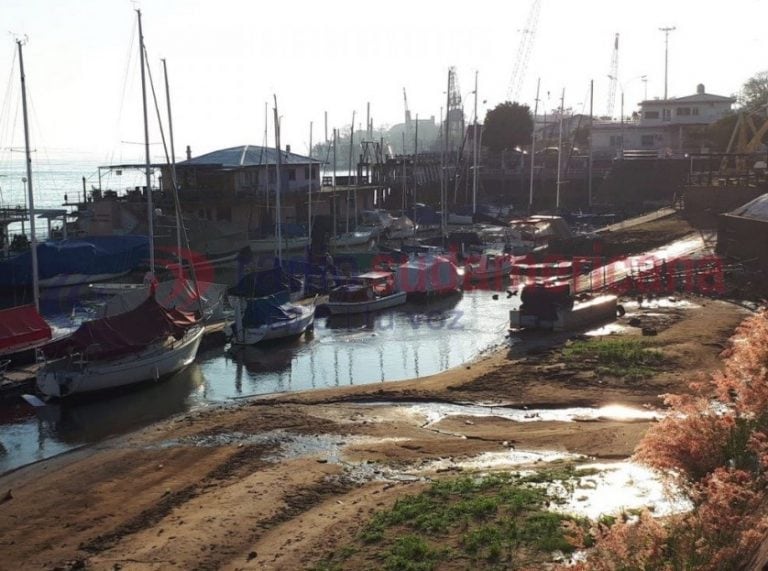 Bajante del río Paraná. (Foto: Radio Sudamericana)