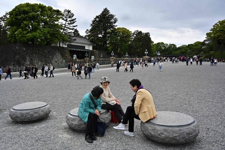 Alrededores del Palacio Imperial en donde ocurrirá la abdicación del Emperador Akihito