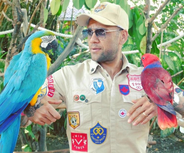 Dani Alves y su mujer, la modelo Joana Sanz, de vacaciones en Bali (Foto: Instagram)