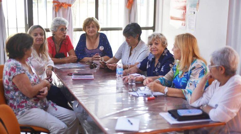 Integrantes de la comisión directiva de la Asociación (Vía Santa Rosa)