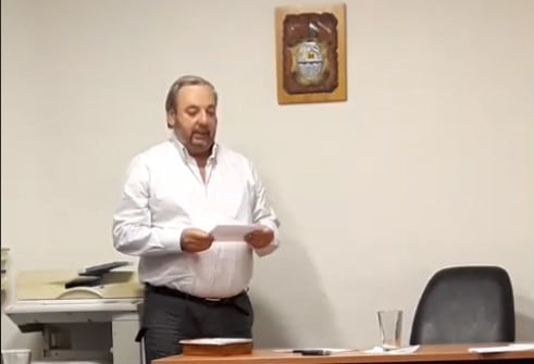 Juramento del Presidente del Concejo Deliberante: José Toscano