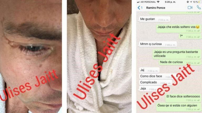 Ulises Jaitt difundió supuestos chats comprometedores de la pareja de Florencia Peña