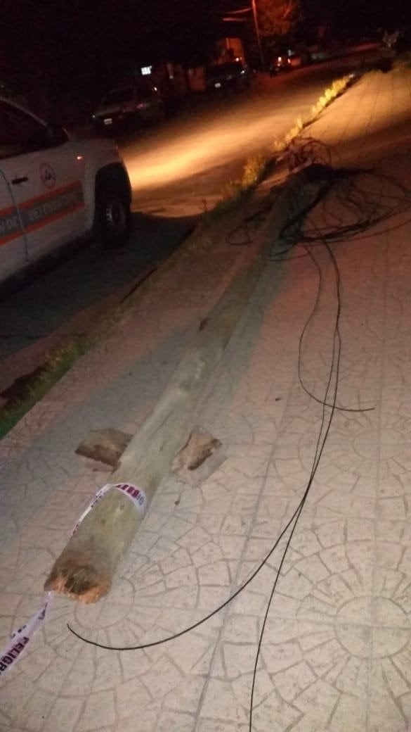 Lo que dejó el temporal de viento en Bahía