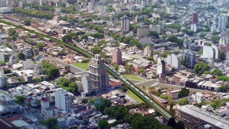 Obras del Viaducto San Martín. (GCBA)