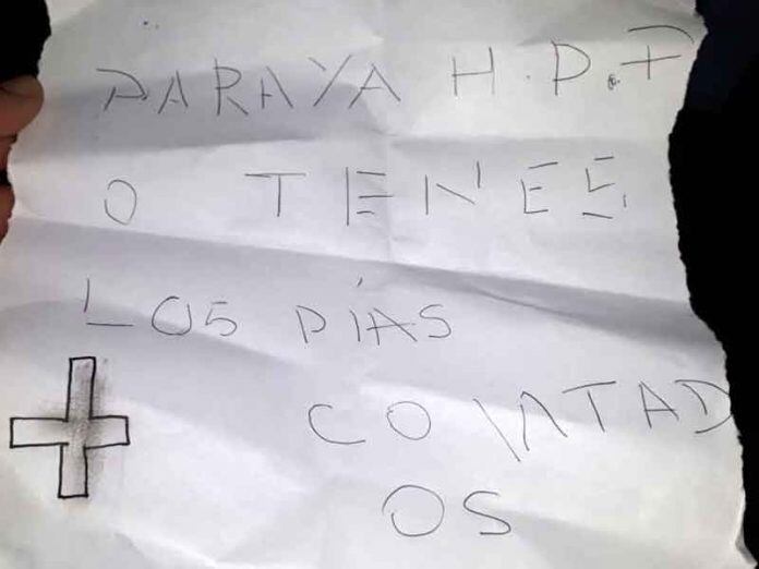 "Para ya H.D.P o tenes los días contados", dice la amenaza contra Niremperger.