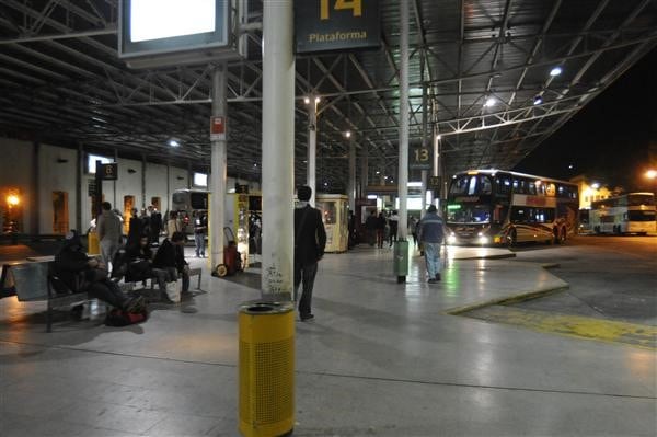 Terminal de micros de La Plata.