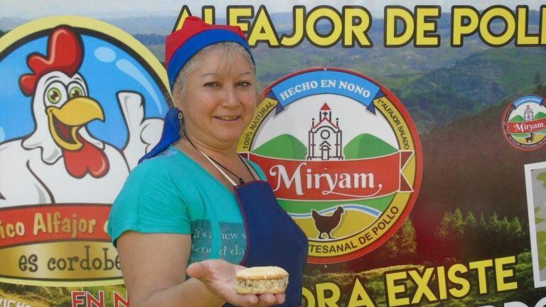 Miryam Díaz, la creadora de los alfajores de pollo.