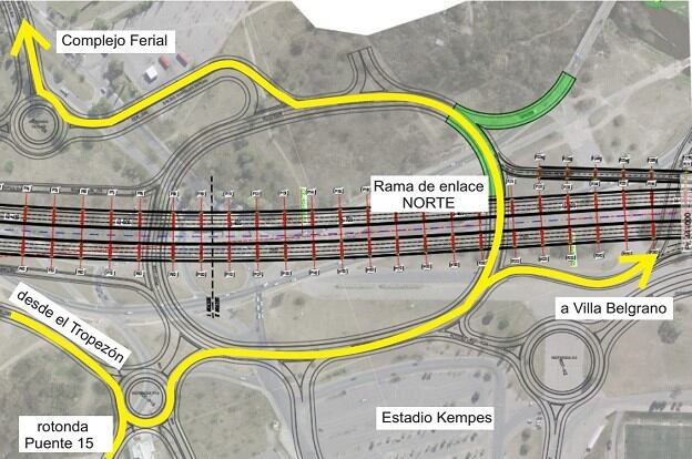 Circunvalación: habilitan rotonda del Kempes.
