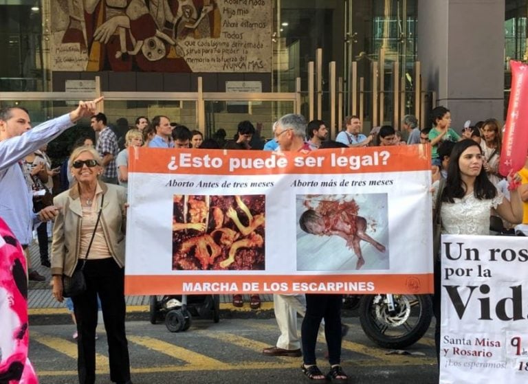 Marcha contra el aborto en Congreso