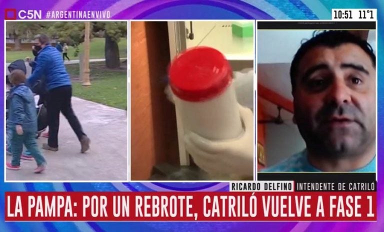 El intendente Delfino fue entrevistado por C5N (Plan B Noticias)