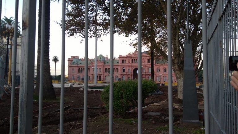 Las rejas de Plaza de Mayo. (Archivo)