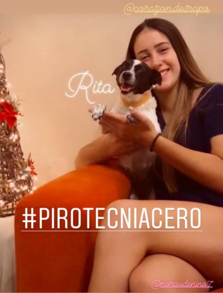 La deportista Mora Audenino junto a Rita se sumaron a la campaña