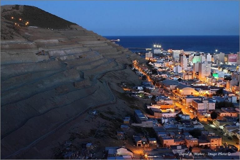 Imagen de Comodoro Rivadavia, ciudad que espera para este lunes una jornada de vientos.