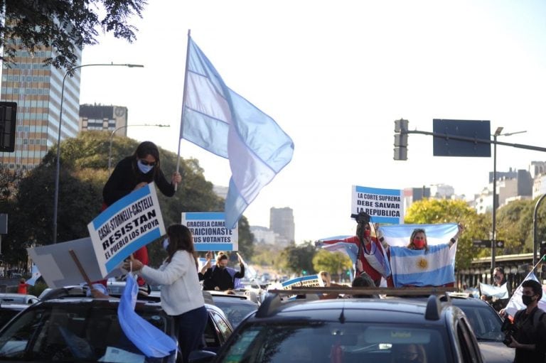 Marcha 17A: masiva concentración en el Obelisco (Foto: Federico Lopez Claro)