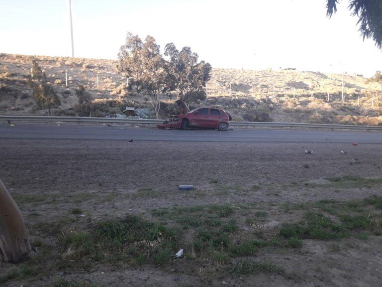 Accidente en zona norte