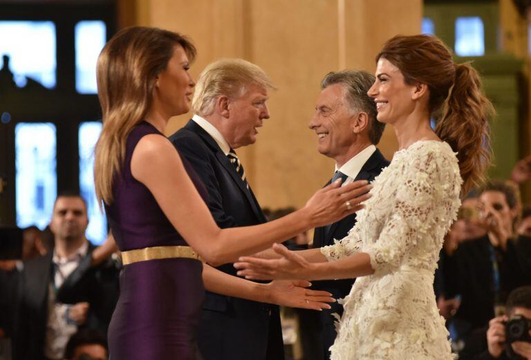 Dos de las primeras damas. Melania Trump y Juliana Awada.