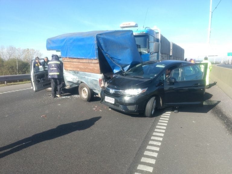 Cuatro accidentes en una mañana en Circunvalación.