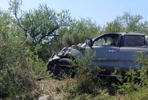 Camioneta siniestrada en Curuzú Cuatiá.