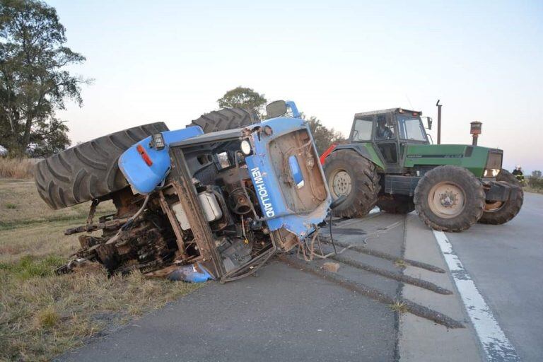 Accidente Autovía 19 - Foto: Bomberos Voluntarios