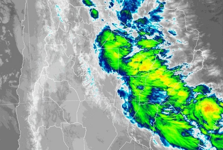 Alerta por abundantes precipitaciones para Corrientes. Imágen del SMN.