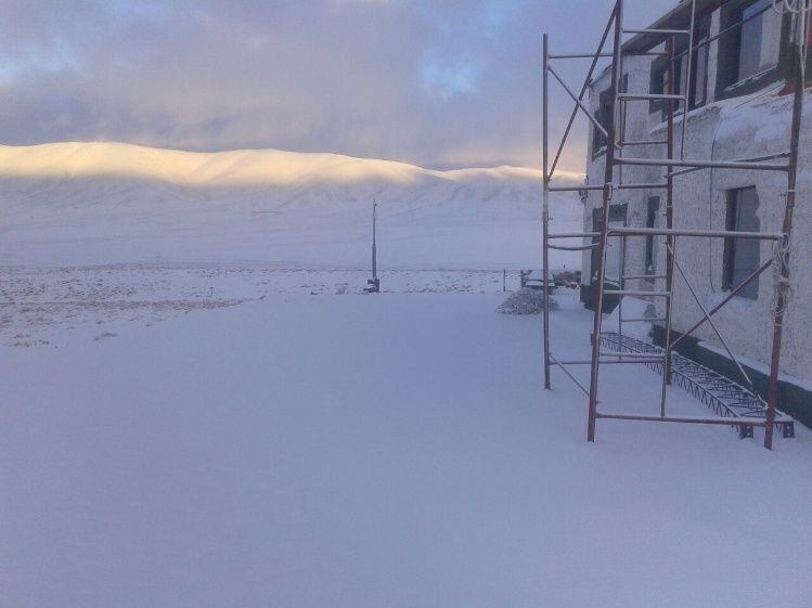 San Juan amaneció nevado