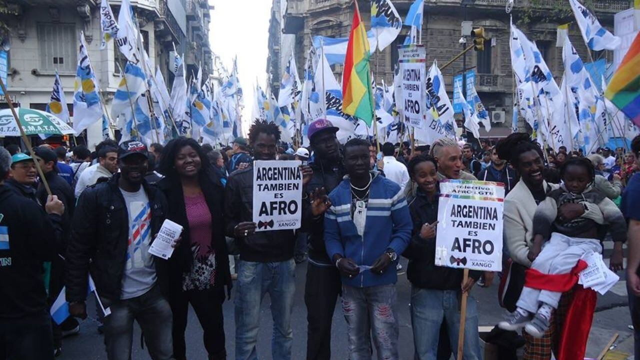 La comunidad afroargentina reclama por sus derechos.