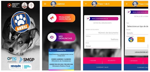 AMVoz, la app de Neuquén para denunciar maltratro animal.