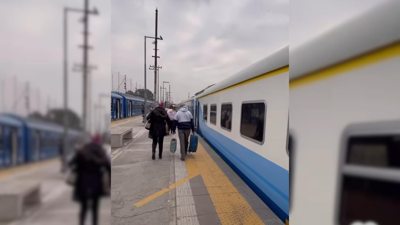 Un influencer viajó en tren desde Buenos Aires a Mendoza y compartió su increíble experiencia en las redes