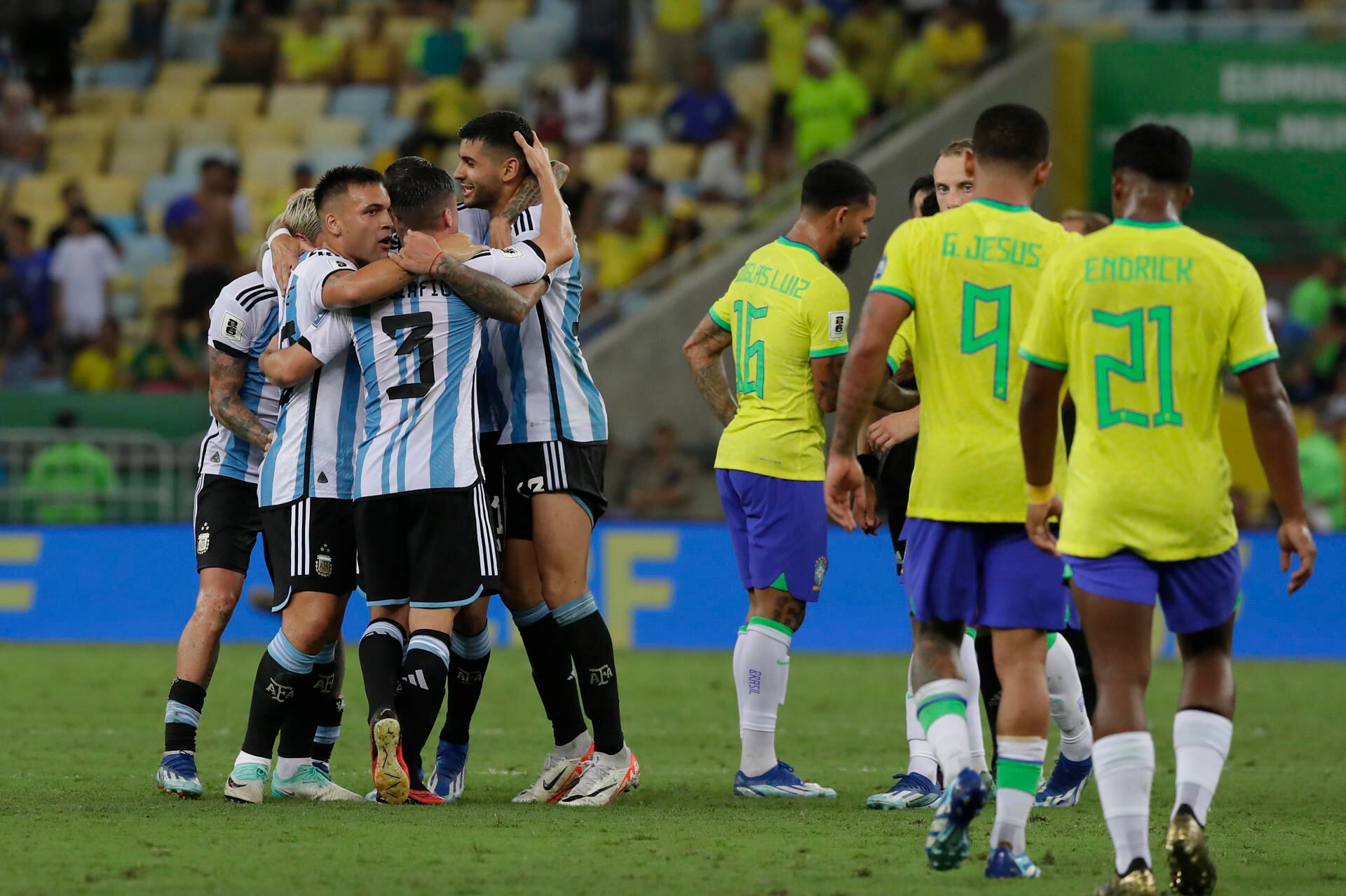 La Selección Argentina le quitó el invicto a Brasil en las Eliminatorias.