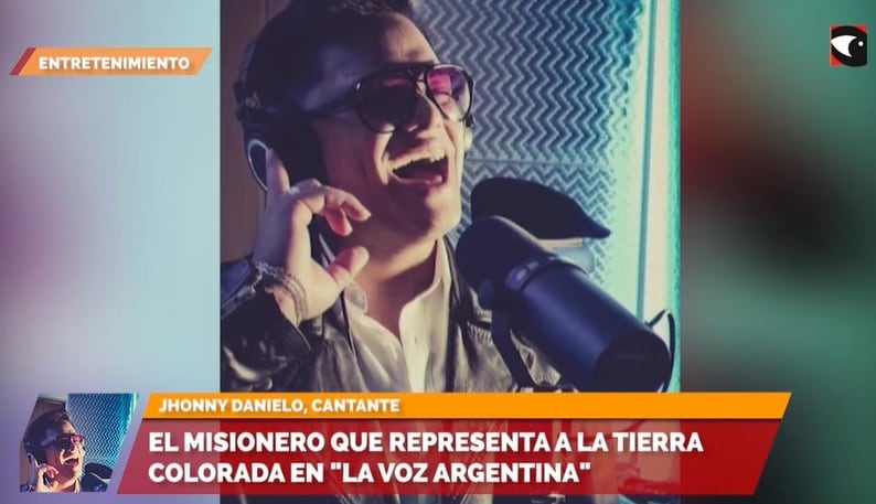 Jhonny Danielo, el representante de la tierra colorada en “La Voz Argentina”.