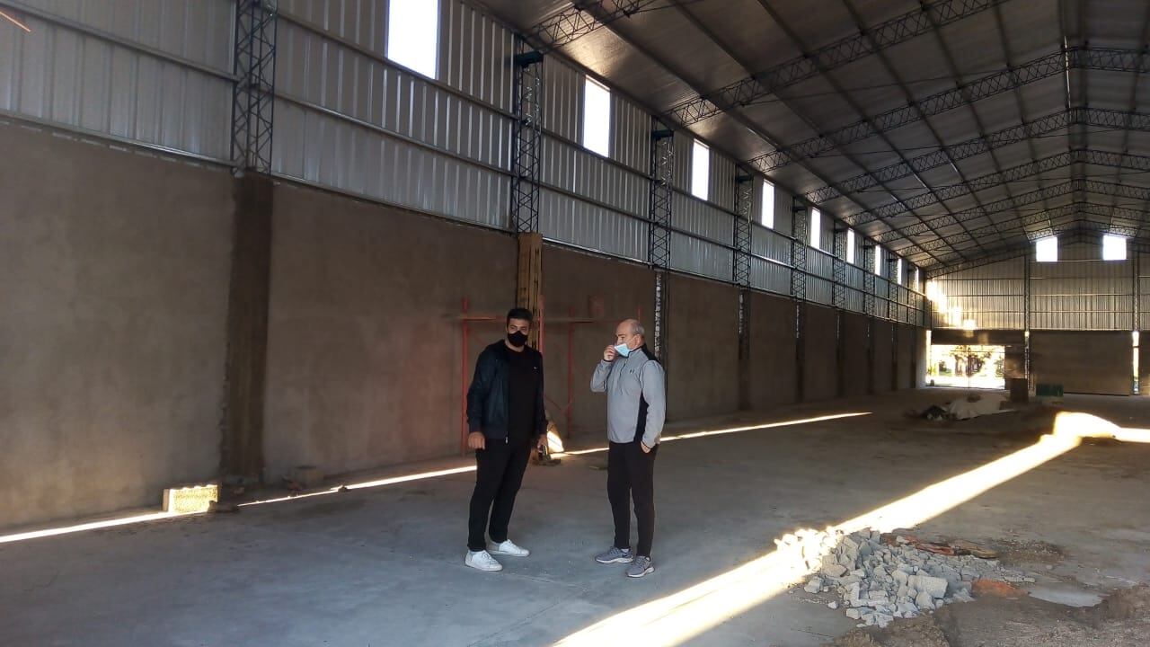 Fernández y Lamberti recorrieron obras en Claromecó