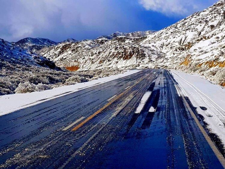 San Juan amaneció nevado