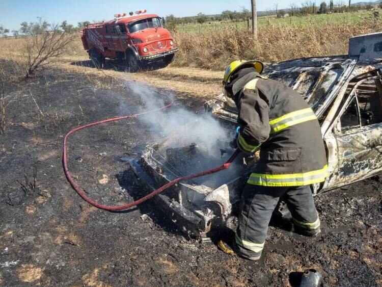 Incendio de un vehículo