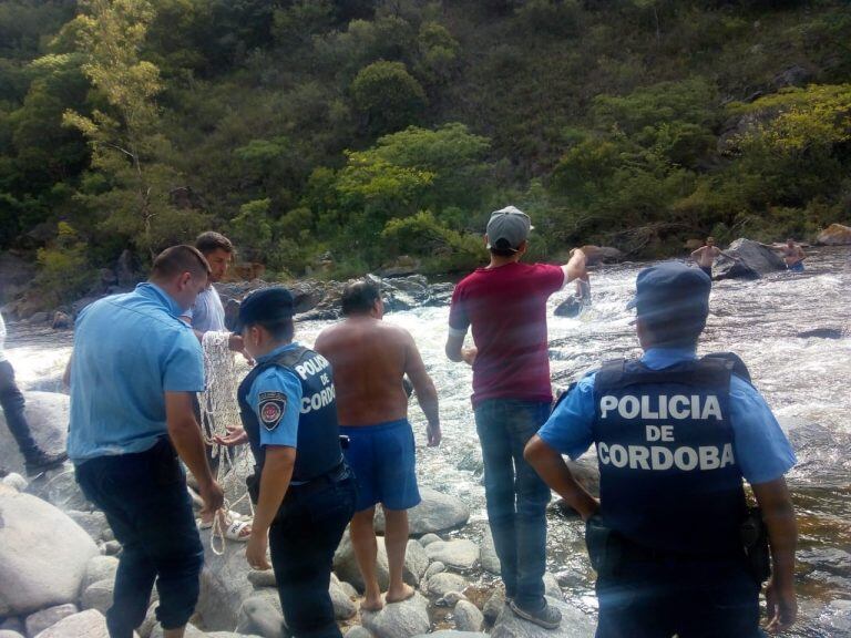 La Paisanita: rescataron a un niño del Río Anisacate